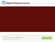 Tablet Screenshot of highlandmeadownursery.com